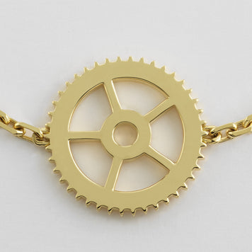 Classic Yellow Gold Gear Bracelet